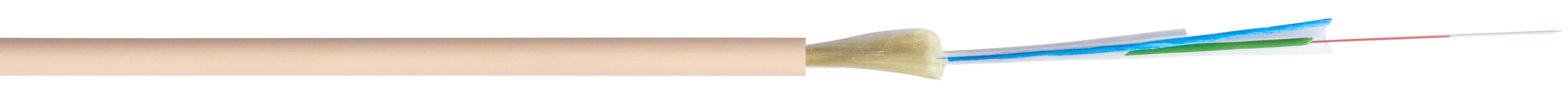 Fibra Optica 2 Hilos Monomodo Acometida Interior Ajustada Marfil Lh Dca