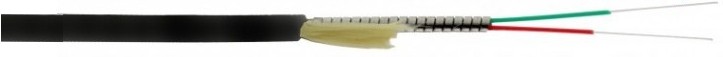 Fibra Optica 2 Hilos Monomodo Ajustada Acometidas Ftth 9125900 G657A2 Armada Lszh Fr Uv Cpr Dca S2 D0 A2 Negro