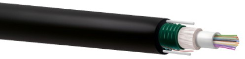 Fibra óptica acero corrugado 24 hilos monomodo G652D holgada monotubo FV 2xFRP