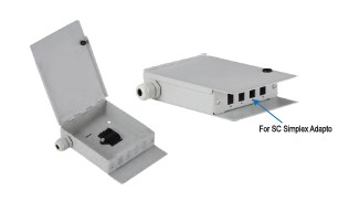 Caja Mural Metalica De Fibra Optica Para 16 Sc Simplex