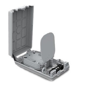 Caja De Empalme De Fo Para 24 Fusiones Y Derivacion Ftth